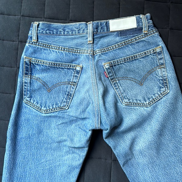 Re/Done Levi’s Skinny Straight Denim Jeans Size 25 Medium...